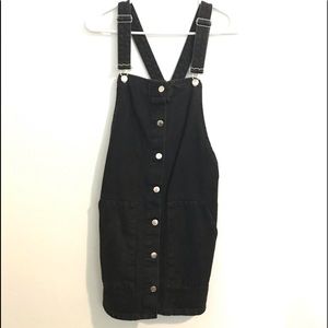 Black denim dress
